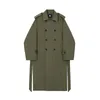 Men Blends 2023 Autumn Windbreaker Medium Length Over Knee Loose Korean Handsome Trench Coat With Belt Casual 230920