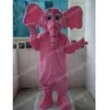 Performance Pink Elephant Mascot Costume Top Quality Halloween Christmas Fancy Party Dress Cartoon Character Outfit Suit Carnival Unisex Adults Outfit