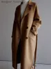 Misto lana da donna Cappotto vintage in misto lana Donna Autunno Inverno Manica lunga Risvolto Giacca lunga Donna Moda coreana Elegante Cappotto oversize allentato L230920