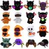 Halloween brinquedos 15cm ty beanie série grandes olhos morcego múmia gato fantasma aranha bonito macio animal boneca crianças presentes para crianças 230919