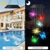 Tuindecoratie Zonne-windbellamp Tuin-zonneverlichting Chimes Waterdichte kristallen bol LED-hanglamp voor tuin Buiten Kerstdecoratie 230920