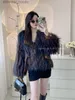 Women's Fur Faux Fur 2023 Winter New Fur Strip Sewed Toghter Short style Thin Raccoon Fur Fox Fur Coat Young Women's Coat L230920