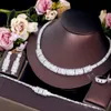 Düğün Mücevher Setleri Cwwzircons 4pcs Parlak Arapça Kübik Zirkonya Yuvarlak Kolye Gelin Partisi Giyim Lüks Elbise Aksesuarları T696 230920