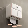 Toilet Paper Holders Tissue Box Wall mounted Non perforated Waterproof Washcloth Wipe Delicate Collection 230919