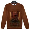 Мужские толстовки Scorn Game Merch с круглым вырезом, осенне-зимняя мужская/женская повседневная круглая толстовка