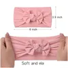 Acessórios de cabelo Bebê Meninas Largo Nylon Bow Headbands Aniversário Fita Crianças Soft Elastic Bowknot Hairbands Crianças Princesa Headdress Dhbef