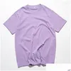 Mens Camisetas Camisetas Camisetas de Algodão Pesado T-shirt de Manga Curta para Homens e Mulheres Puro Branco Camisa Em Branco Atacado Gota Entrega Appa Dhig6