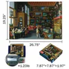 Kutular Depolama 1000 Parça Yetişkin Oyun Yağlı Boya Koleksiyonu İçin Yapboz Bulmaca Kongoscenti Bir odada resimlerle asılı ev duvar dekorasyonu 230920