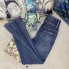 Дизайнерские женские джинсы с тремя пуговицами и высокой талией, узкие женские джинсы, новая европейская тяжелая промышленность, стройные, маленькие ноги, тренд брюк-карандаш UMUE