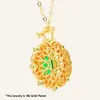 Emerald Diamond Necklace 18 Gold Plated Hollow Pendant Summer Jizzy Pendants Bridesmaid Necklaces Women'S Jewelry Ornate Jewels Diamond Necklace Simple Necklace