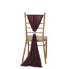 Faixa de cadeira de chiffon Wed Chair Band para decoração de cadeira Chiavari