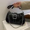 Abendtaschen Y2K Vintage Frauen Unterarmtasche Koreanische Lässige Niedliche Weiße Schulter Damen Sling Leder Reißverschluss Geldbörsen Mädchen Mode Tote Handtasche