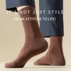 Chaussettes pour hommes hommes coton tube moyen affaires couleur unie longue douce respirante printemps été décontracté déodorant robe chaussette