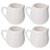 Conjuntos de louça 4 pcs colher de molho cerâmica jarro de leite mini chaleira de água café creme cerâmica amantes criativos espresso ss