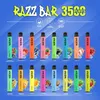 Originale RAZZ BAR 3500 PUFFS usa e getta Mesh Coil penna pod vape E kit di sigarette 3,5K sbuffi batteria 850mah 8ML preriempito 16 gusti Consegna più veloce