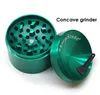 RandM Tornado 9000 Flat Concave SharpStone Grinders Smoking Herbal Spice Crusher 40 50 55 63mm Moedor de metal 4 camadas com raspador 6 cores vaporizador de ervas secas