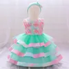 女の子のドレス2PCS TUTU BORN CHRINCENING PRINCESS PRINCESS PRINCESS PRINCESS BIRTHDAY CHILDLE