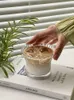 Garnki z kawą 210 ml proste szklane filiżanki kubek ins styl imprezy domowe nordyckie dekoracje do herbaty kawiarni kawiarnia kawiarnia