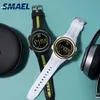 Smael Digital Wrist Watches Men Sport LEDディスプレイエレクトロニッククロック男性目覚まし時計クロノグラフファンシオンウォッチHOMBRE MAN 1703234H