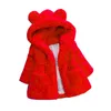 Para baixo casaco bebê meninas quentes casacos de inverno grosso pele falsa moda crianças casaco com capuz para menina outerwear crianças roupas 2 3 4 6 7 anos 230919