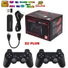 X2 Plus Gamestick 3D Retro Video Game Console 2.4G Wireless Controllers HD 4.3 System 41000 Games 40 Emulators for SEGA PSP PS1 64GB 128GB