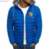 Women's Down Parkas Euro Club RC Lens tryckt ny jacka män långärmad ytterkläder kläder varma rockar vadderade tjocka parka smala fit vindbrytare l230920