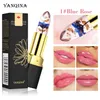 YANQINA Rose Flower Lipstick Color Changing Lipstick Moisturizing Nutritious Waterproof Crystal Translucent Color Lip Gloss Lasting Cosmetics