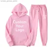 Men's Hoodies Sweatshirts Make Your Design Text Custom Hoodies Sets Men Women Printed Original Design High Quality Gifts Sweatshirts and SweatpantsL230920