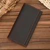 Wallets Vintage Style Long Wallet For Men Genuine Leather Fashion Purse Clutch Bifold Money Clip Male Clutches