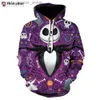 Men's Hoodies Sweatshirts 2023 Anime Movie Jack And Sally 3D Print Hoodies Women/Men's Fashion Casual Nightmare Before Christmas Horror Hoodie SweatshirtsL230920