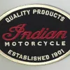 Indiase motorfiets kwaliteit leer 1901 ovale motorfiets Biker Club MC voorkant jas vest patch gedetailleerde geborduurde patch2860