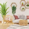 Decorative Flowers YOUZI Artificial Hanging Plants Small Fake Potted For Indoor Outdoor Shelf Wall Decor