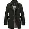 Męskie płaszcze okopowe 2023 Spring Men Trench Modna Anglia w stylu Long Trench Coats Mens Casual Ourowear Punk Jackets Windbreaker Men Korean Płaszcz J230920