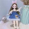 Dolls BJD Girl Dolls 30cm Kawaii 6 Points Joint Movable Dolls With Fashion Clothes Soft Hair Dress Up Girl Toys Birthday Gift Doll 230920