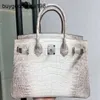Designer Bag Himalayans handväskor äkta läder Himalayans handgjorda Nile Crocodile Luxury Handheld Womens