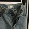 سراويل جينز للسيدات أزياء الأجهزة فضفاضة عالية الخصر على عريض الساق عريضة سروال غسل مريح