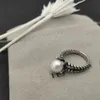 Designer Hot Selling Dy Band Rings Twisted Two Color Cross Pearls Ring For Women 925 Sterling Silver Vintage Dy Jewelry Luxury Fashion Diamond Wedding Present