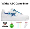 Femmes Hommes Designer de mode Chaussures décontractées Sk8 Sta Cuir verni Noir Gris Abc Couleur Camo Combo Rose Vert Orange Baskets de sport Baskets