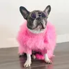 Köpek Giyim Renkli Köpek Kıyafetleri Tasarımcı Köpek giysileri küçük köpek kedi lüks sweater schnauzer yordie kaniş kürk 230919