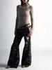 여자 T 셔츠 여성 고딕 그래픽 Y2K 티 탑 긴 슬리브 캐주얼하라 주쿠 미적 꽃 슬림 핏 블라우스 90S E-Girl streetwear