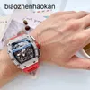 럭셔리 시계 Richardmill Watches 다기능 슈퍼 클론 남성 기계공 Richa Milles Wristwatch 와치 배럴 형태의 다이얼 캐주얼 패션 WA