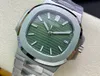 3K Factory V3 Upgrade Version 5711 Cal.324 S C AutomaticGreen Dial Mens Watch Minimum Buller Swiss Movement Rose Gold Case SS Steel Armband och Box