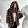 Women's Fur Faux Fur Winter Coat For Women Real Fox Fur Jacket Natural Fur coat Best Selling Warm Women's Long Coat L230920