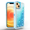 Quicksand Phone Cases For iPhone 15 14 13 Pro Max Bling Liquid Glitter Floating Protective Quicksand Water Flowing Cover Heavy Duty 3 in 1 Phone Case