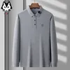 Mężczyzn Polos Summer Men S Long Inteved Solid Color Polo Casual Shirt T Shirt 230920