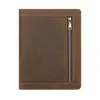 Maletines Vintage Cuero Ipad Funda Documento Bolsa Bolsa Cubierta de negocios Archivo protector PC Embrague genuino 11"