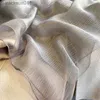 Women's Cape 2021 Zimowy jedwabny szalik wełniany dla kobiet cienki faulard hidżabs faulard szale i owijają eleganckie solidne paszmina opaski na ciepło L230920