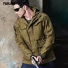 Mężczyźni Mieszanki M65 Tactical Jackets Men Waterproof Windbreaker Wiele kieszeni swobodny kurtka wędkarska wędrówka wierzchnia BFM65 230920