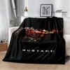 Blankets Mustang car printed blanket Flannel Blanket Warm blanket Home travel blanket Birthday Gifts blankets for beds 230920