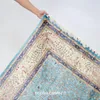 Tappeti 6'x9' Tappeto persiano Tabriz fatto a mano Tappeto turco annodato blu (YWX234A)